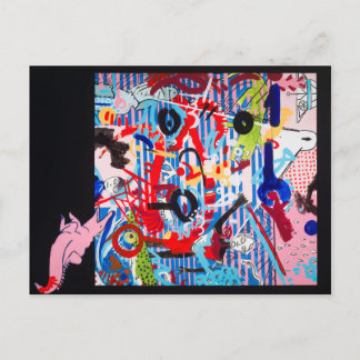 Alligator på museet vykort