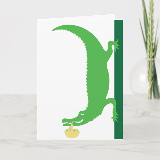 Alligator Påsk-kort Helgkort (Framsida)