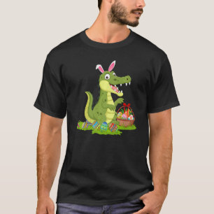 Alligator Påskägg Hunting Bunny Alligator Easte T Shirt
