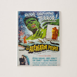 alligator-personer pussel