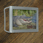 Alligator Photographic Wildlife Monogrammed<br><div class="desc">Den amerikanska Alligatorn från Florida Everglades nära och personligen. Anpassa honom med din mans initialer. Underbaren för födelsedagar,  studenten och Fars dag,  ler denna mullningsgator med ett vasst tandat leende. Det här är ett originalfoto för vilda djur av JLW_PHOTOGRAPHY.</div>