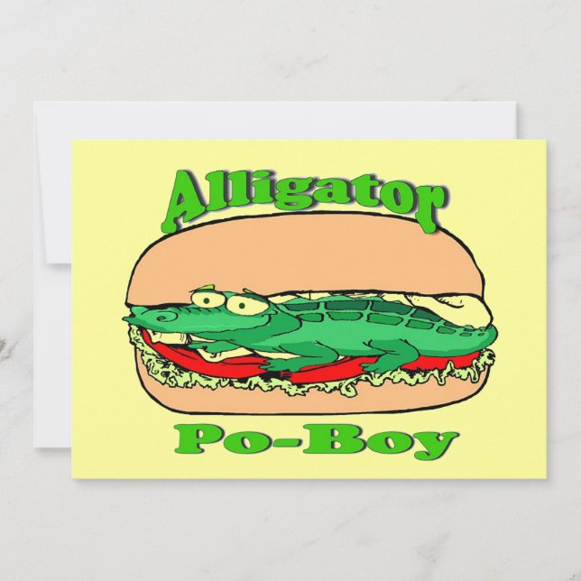 Alligator Po-Boy (Framsida)