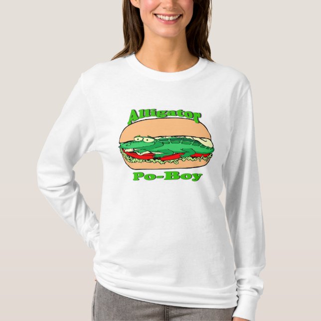 Alligator Po-Boy, Sandwich T Shirt (Framsida)