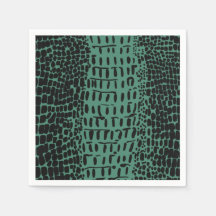 Alligator Print Papper Cocktail Napkins