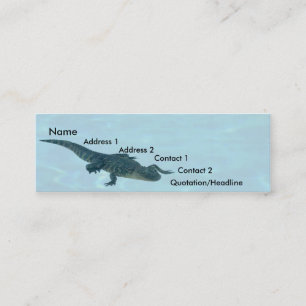 Alligator-profilkort Mini Visitkort