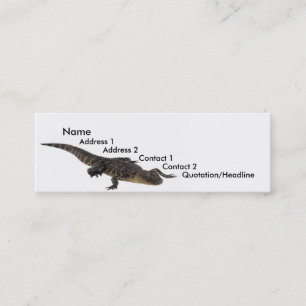 Alligator-profilkort Mini Visitkort