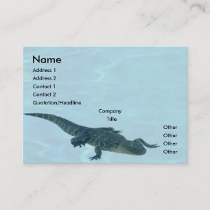 Alligator-profilkort Visitkort