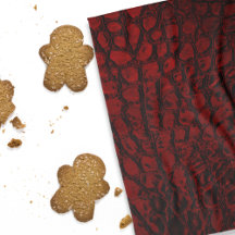 Alligator Red Faux Leather