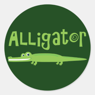 Alligator Runt Klistermärke