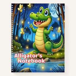 Alligator’s Notebook/Cute School Notebook for Kids