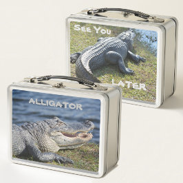 Alligator ser dig senare, fotografiskt vilt