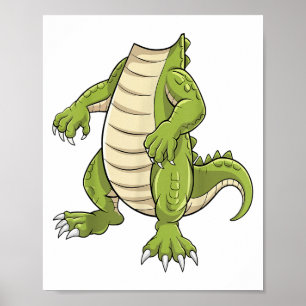 Alligator Shirt Vuxen Kids Manar Women Crokodile C Poster