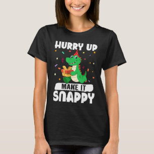 Alligator skyndar sig att göra det snabbt t shirt