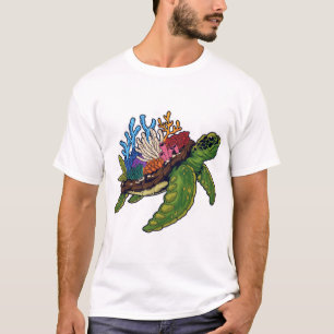 Alligator-snapande röroöd sköldpadda t shirt
