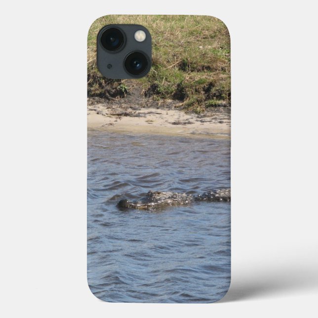 Alligator som simmar i vatten Natur Vilda djur Fot (Baksida)