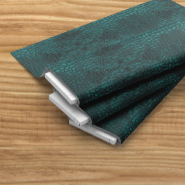 Alligator Teal Faux Leather Tyg