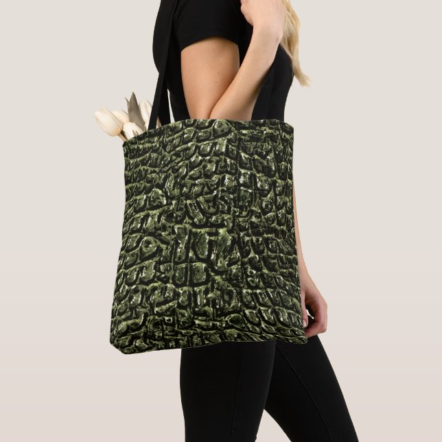 "Alligator" Tote Bag Tygkasse (Närbild)