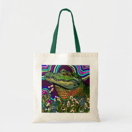 Alligator Tote Bag Tygkasse