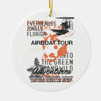 Alligator Tours Florida Everglades Nationa Julgransprydnad Keramik