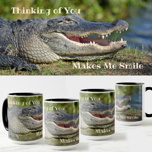 Alligator tror att du gör mig till Smile Photo Mugg
