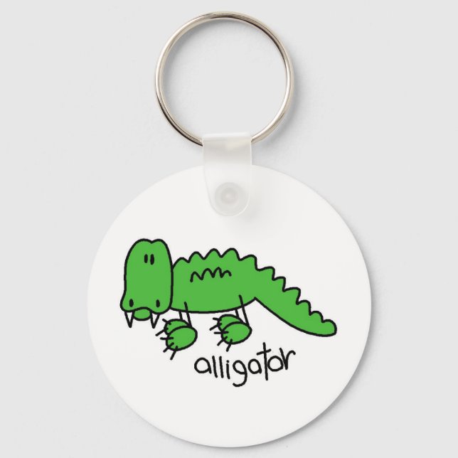 Alligator Tshirts och Gifts Nyckelring (Framsida)