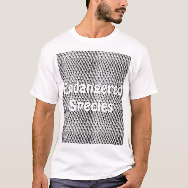 Alligator-utrotningshotade arter t shirt (Framsida)