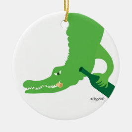 Alligator Vin Ornament