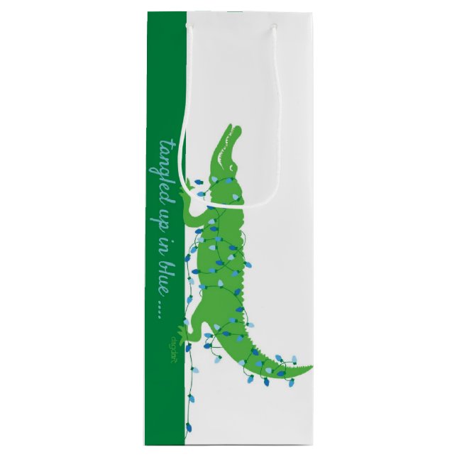Alligator Vinflaskspresenttaska (Framsidan)