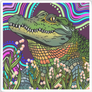 Alligator Vinyl Sticker Klistermärken