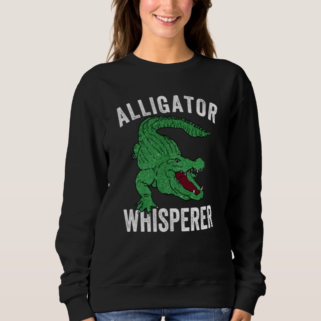 Alligator Whisperer Gator Crocodile Zoo Animal T Shirt (Framsida)