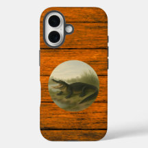 Alligator Wood Grain iPhone 16 Fodral