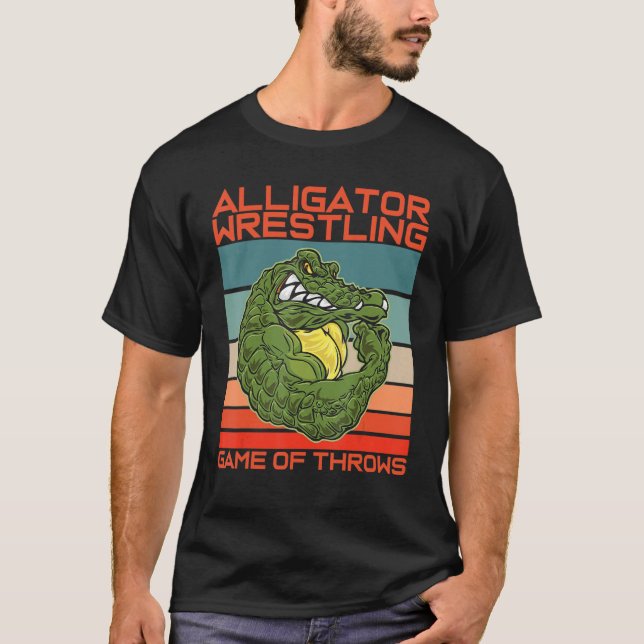 Alligator Wrestling Gator Wrestling Alligator Wres T Shirt (Framsida)