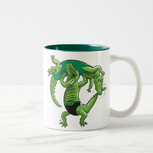 Alligatorbrottningmugg Två-Tonad Mugg