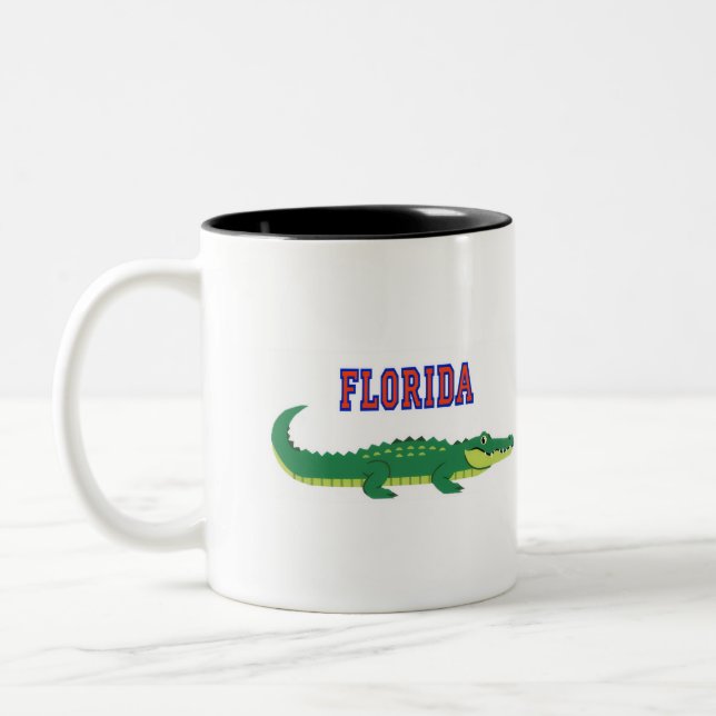 Alligatorer från Florida Två-Tonad Mugg (Vänster)