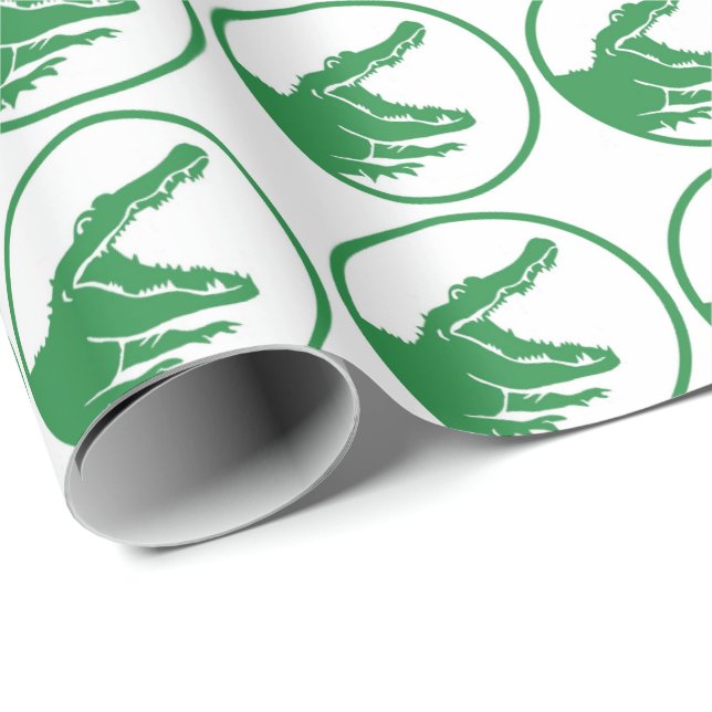 Alligatorgåvasjal Presentpapper (Rullad Hörn)