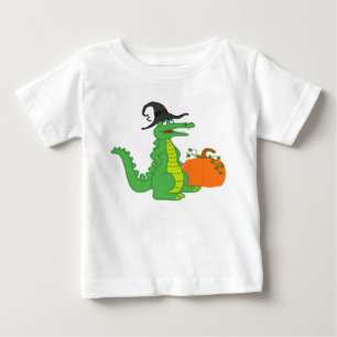 Alligatorhäxa med Halloween pumpa T Shirt
