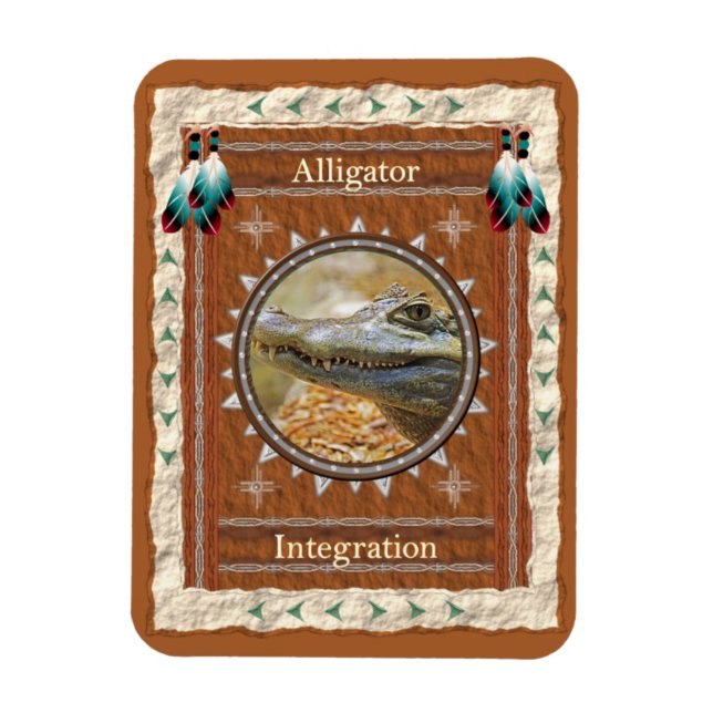 Alligatorintegration - Vinyl Flexi Magnet (Vertikal)