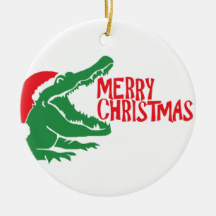 Alligatorjulprydnad Julgransprydnad Keramik