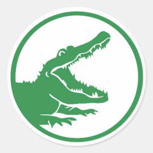 Alligatorklistermärke Runt Klistermärke