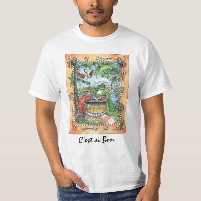 AlligatorkockT-tröja Tee Shirt (Framsida)