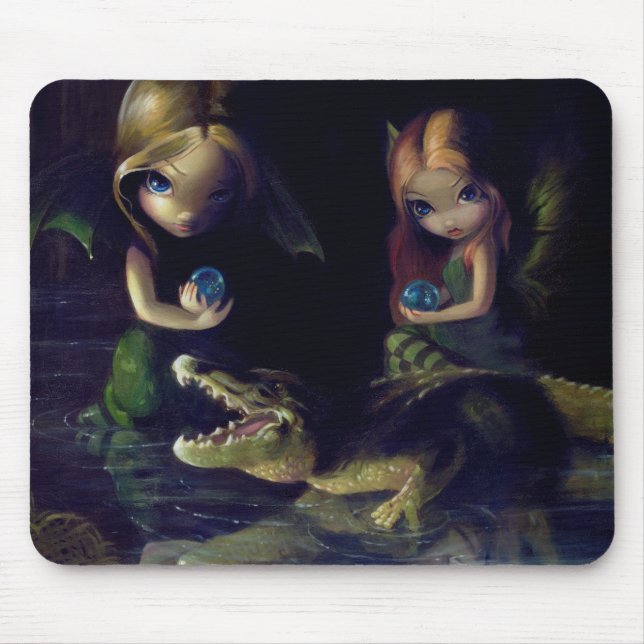 "Alligatormagi" Mousepad Musmatta (Framsidan)