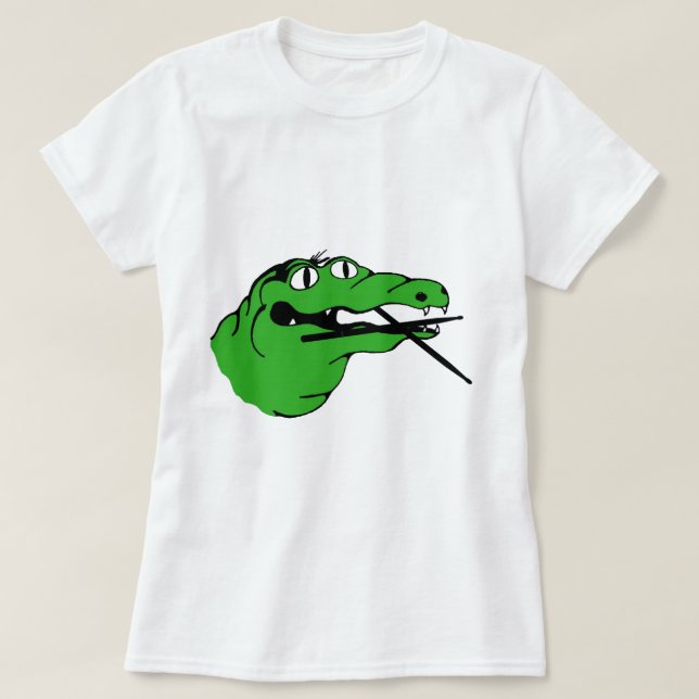 Alligatorn utrustar den ingen HANDELSRESANDEN T-shirt (Design framsida)