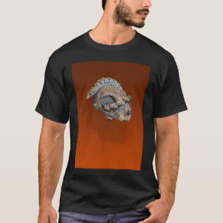 Alligatorödla på en kattskalleT-tröja T-shirt