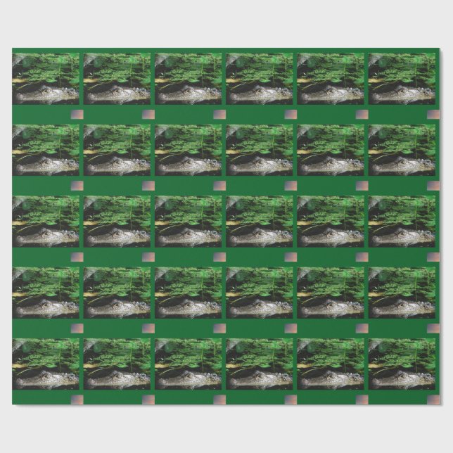 Alligatorpresentpapper Presentpapper (Platt)