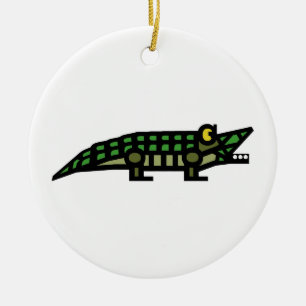 ALLIGATORprydnad 1 Julgransprydnad Keramik