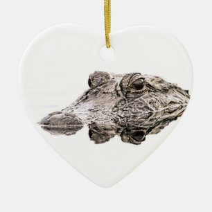 Alligatorprydnad Julgransprydnad Keramik