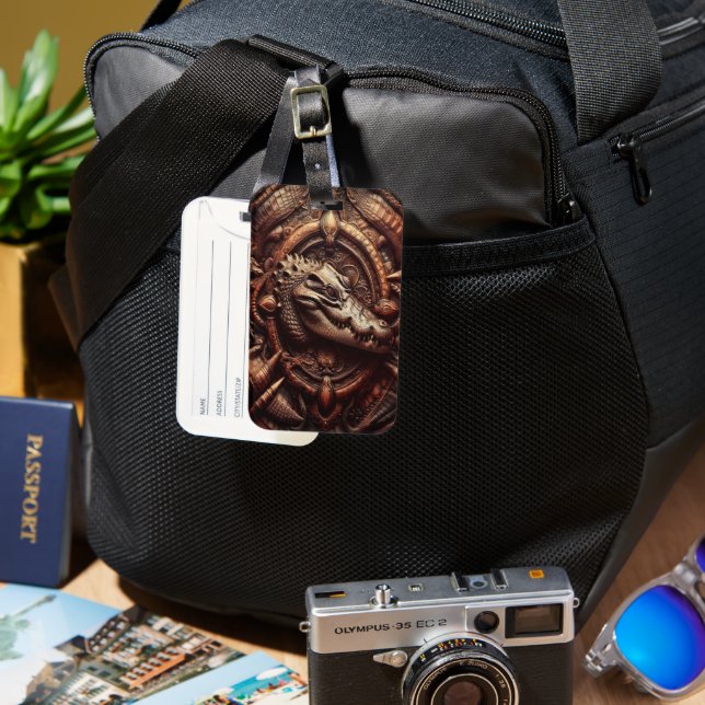 Alligator's Embrace Bagagebricka (Framsida & Baksida)