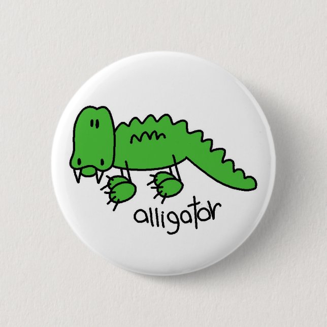 Alligatorstick figur knäppas knapp (Framsida)
