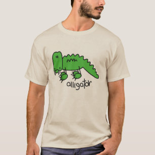 Alligatorstick figur t shirt