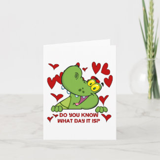 Alligatorvalentines day helgkort